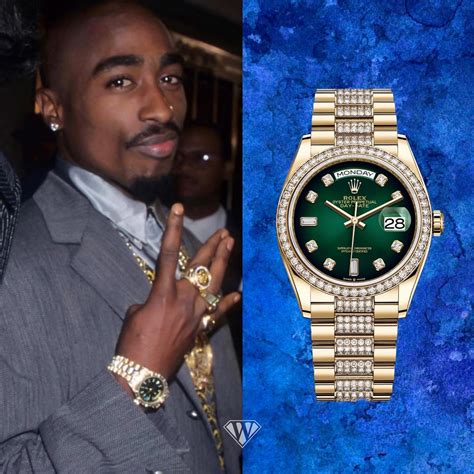 rolex presidential band 2pac|Rolex day date yellow gold.